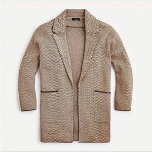 J CREW Sophie open-front sweater-blazer in chevron size XS